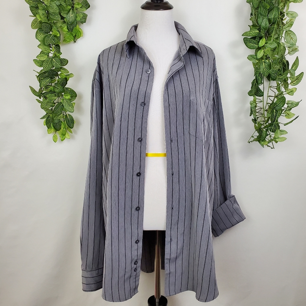 George men's oversized striped shirt dress - Picture 5 of 16
